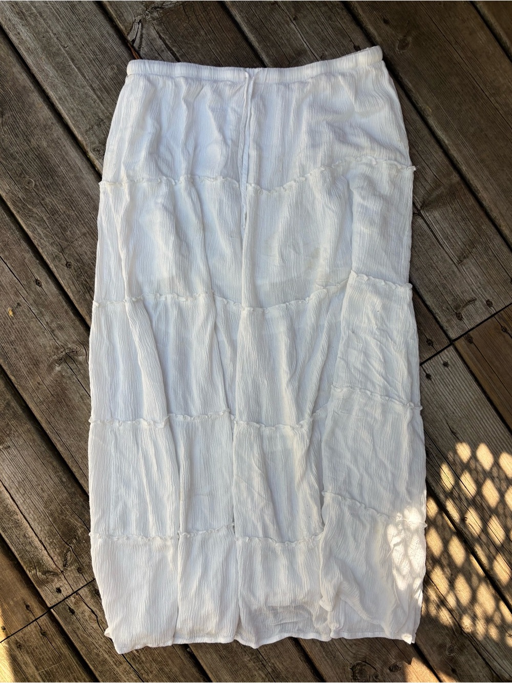 Garage White Maxi Skirt